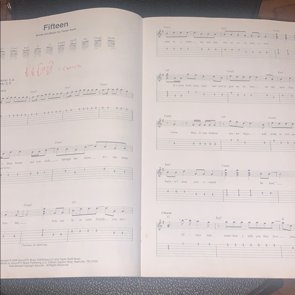 Easy Guitar Book - Taylor Swift - Fearless - Picture 4 of 4